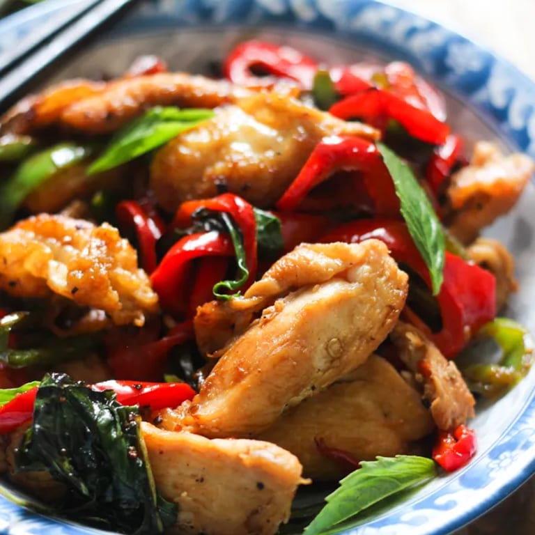 Delicious Thai Basil Chicken and More