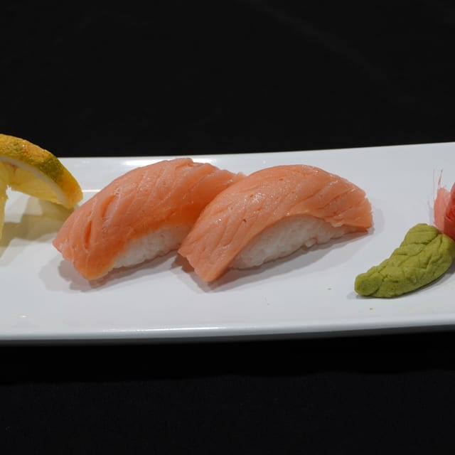 Smoked Salmon Nigiri.