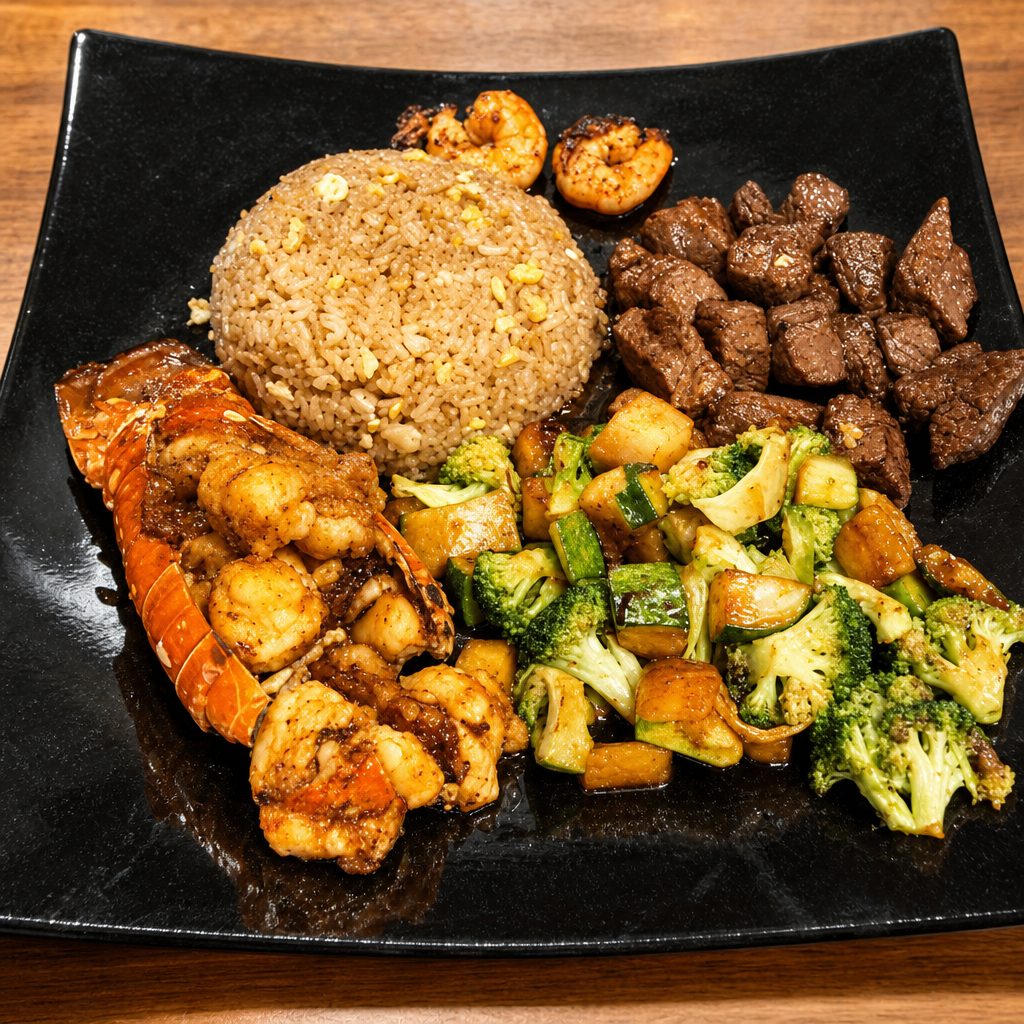 Hibachi Fillet Mignon Lobster (D).
