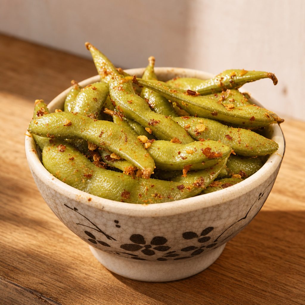 Spicy Edamame.