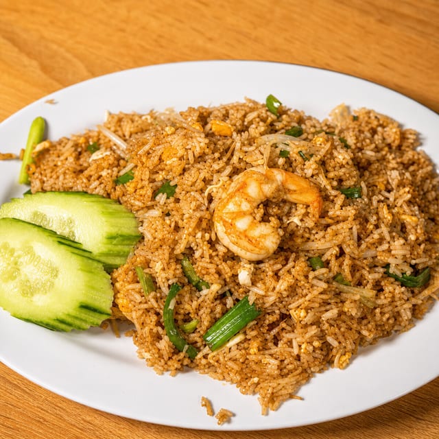 Immitation Crab Meat Fried Rice.