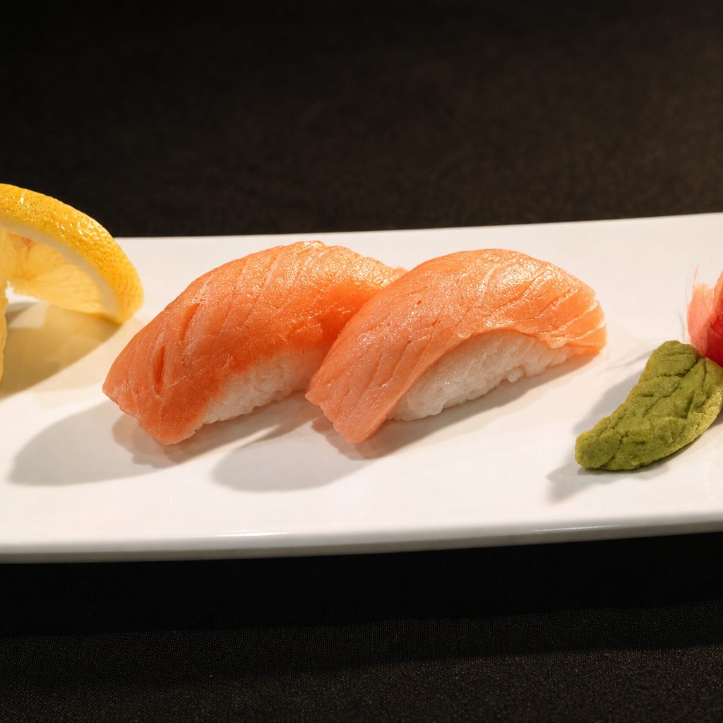 Smoked Salmon Nigiri.