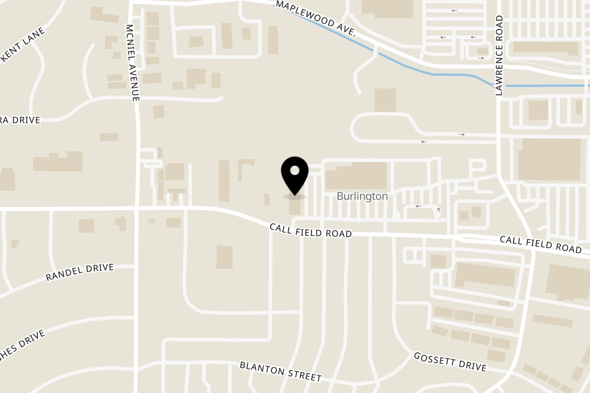 Map showing the location of Hoshi Japanese Steakhouse and Asian Fusion on 3916 Call Field Rd in Wichita Falls